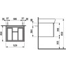 Шкафчик под раковину LAUFEN PRO 52х45 4.8303.4.095.463.1